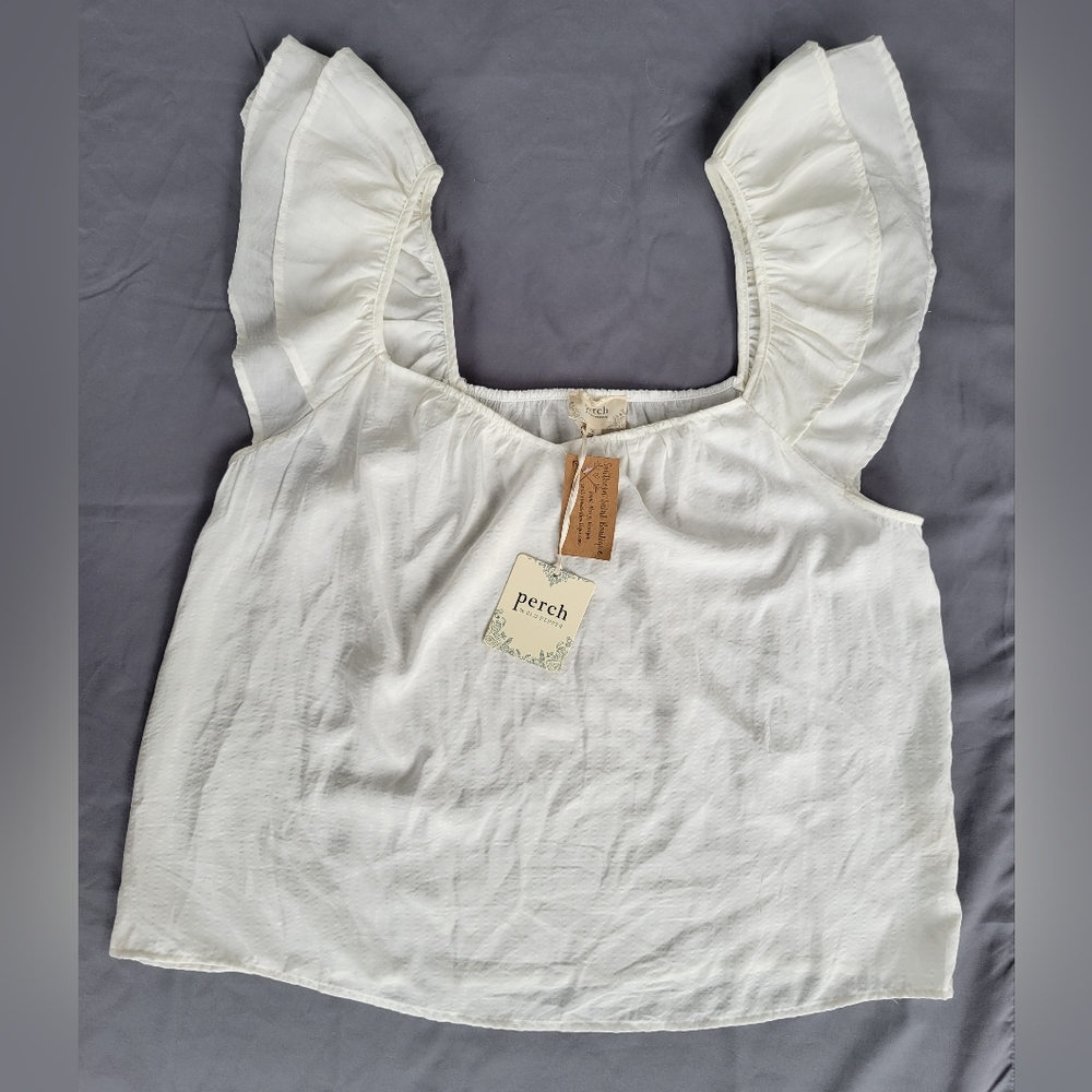 NWT Perch Off White Top sz 1xl